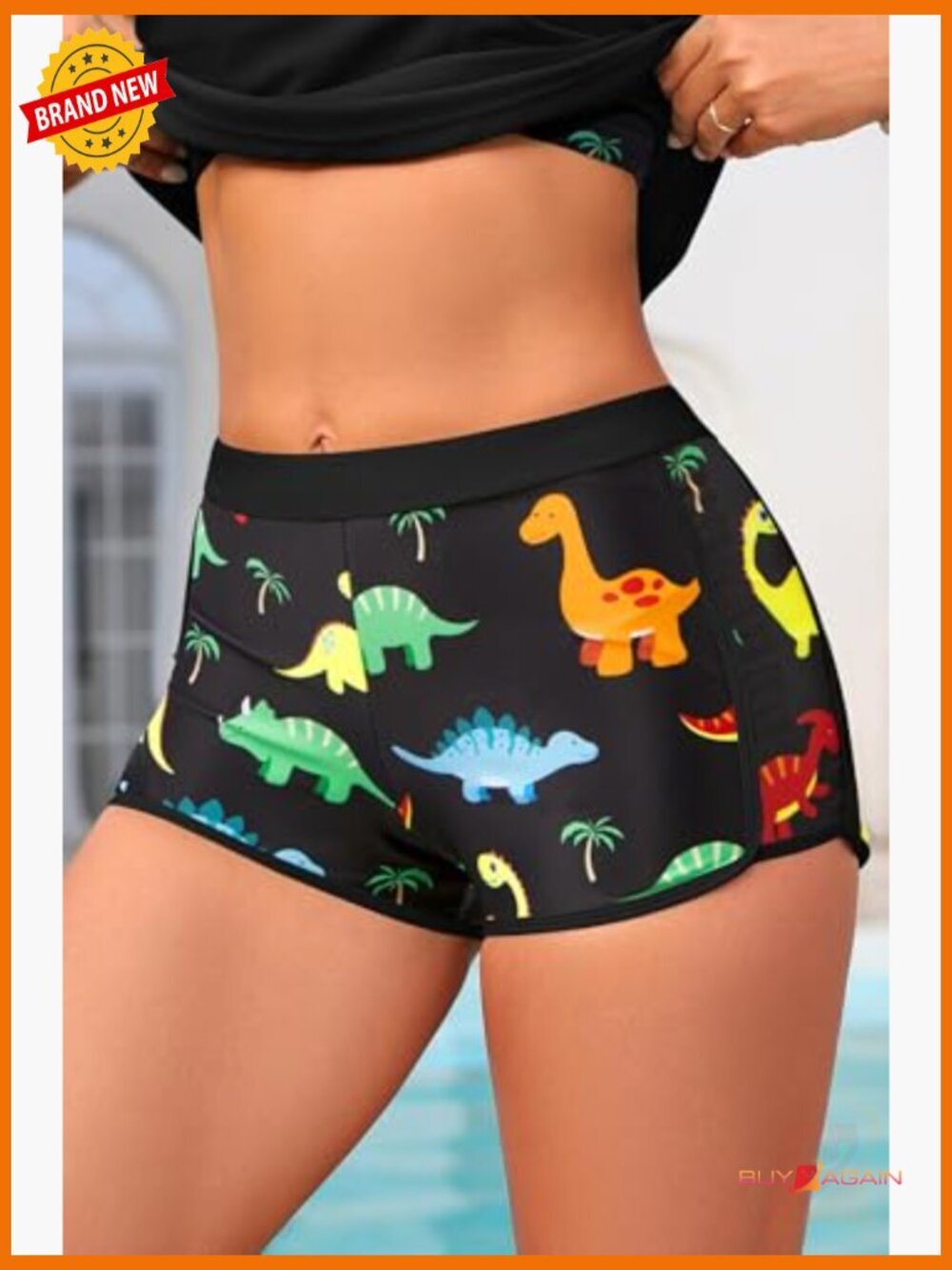 3 Piece Tankini Swimsuit with Boyshorts Athletic Swimwear - Picture 2 of 7